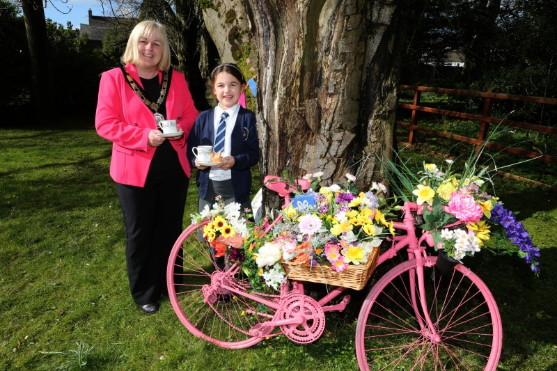 Deputy Mayor, Councillor Maragaret Anne McKillop, joined children from local primary schools who are excited in the build up to this year’s Ballymoney Spring Fair.